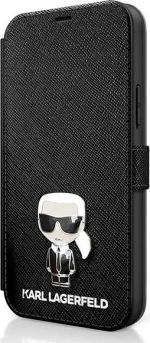 Karl Lagerfeld Iconic Book Δερματίνης Μαύρο (iPhone 12 mini)