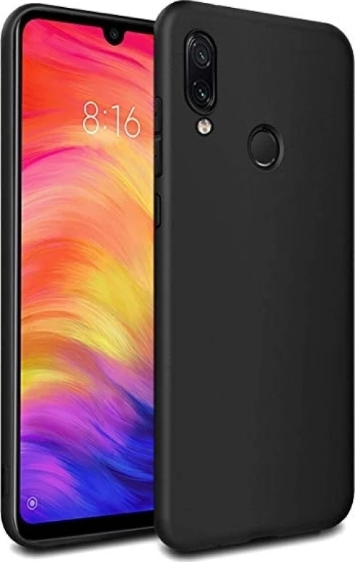 Back Cover Σιλικόνης Matt Μαύρο (Xiaomi Redmi Note 7 / 7 Pro)