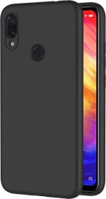 Back Cover Σιλικόνης Matt Μαύρο (Xiaomi Redmi Note 7 / 7 Pro)