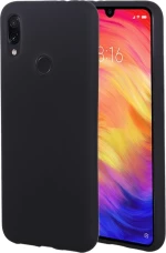 Back Cover Σιλικόνης Matt Μαύρο (Xiaomi Redmi Note 7 / 7 Pro)
