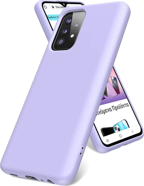 Rubber Silk Case Violet Samsung Galaxy A52