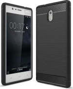 Carbon Fiber Brushed Μαύρο (Nokia 3)
