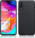 Back Cover Σιλικόνης Μαύρο (Galaxy A70)