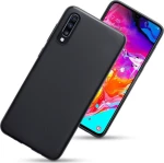 Back Cover Σιλικόνης Μαύρο (Galaxy A70)