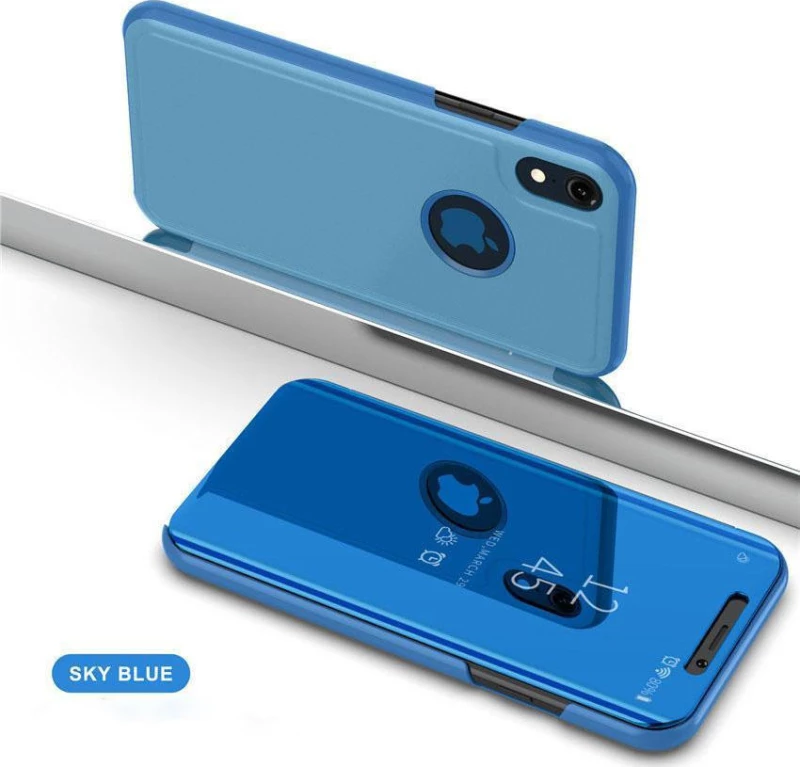 Clear View Book Μπλε (iPhone XR)