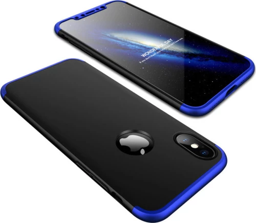 GKK Luxury 360 Back Cover Μαύρο (iPhone X/Xs)