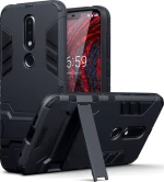 Terrapin Dual Layer Back Cover Μαύρο (Nokia 6.1 Plus)