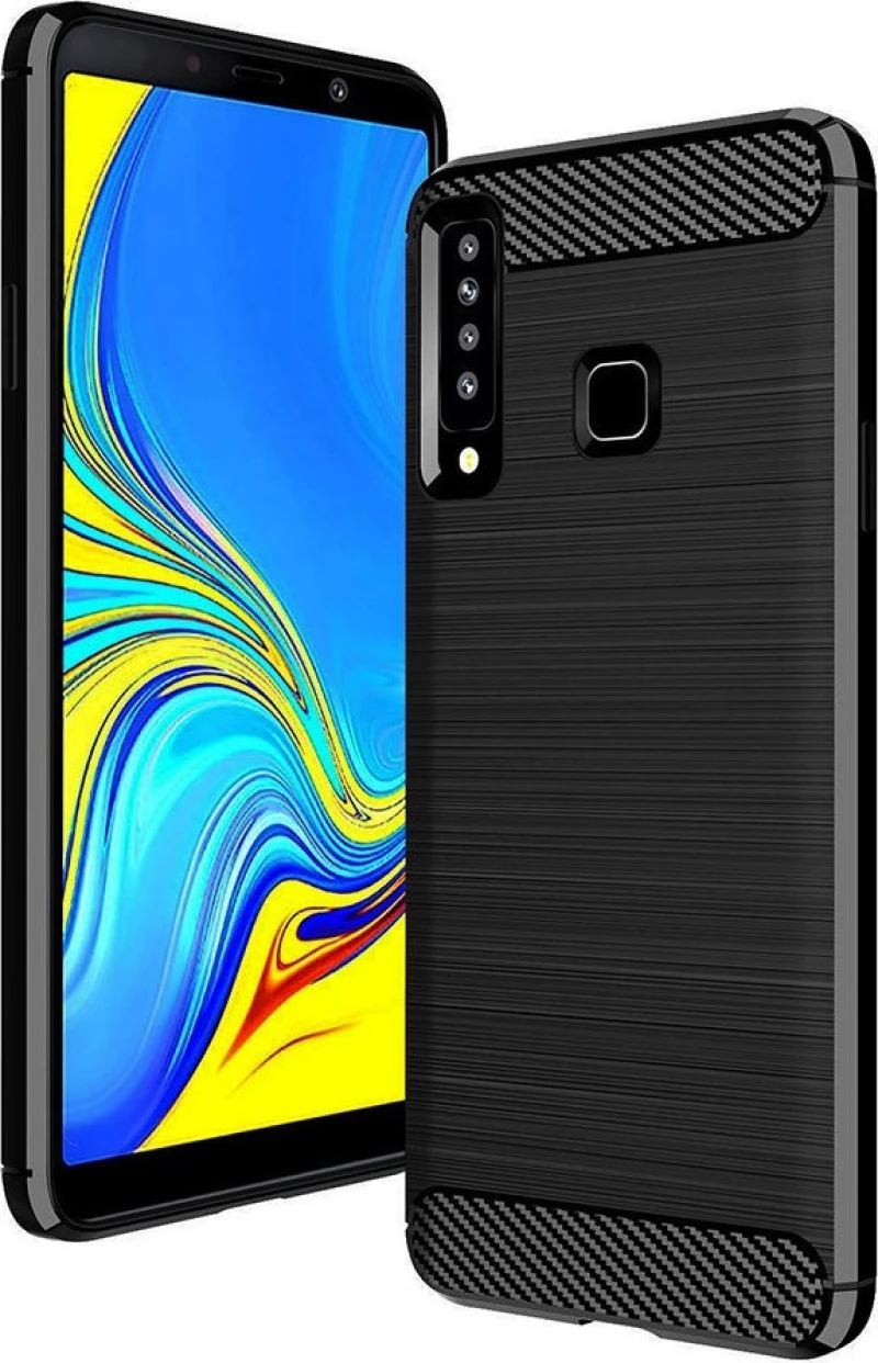 Brushed Carbon Μαύρο (Galaxy A9 2018)