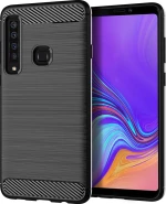 Brushed Carbon Μαύρο (Galaxy A9 2018)