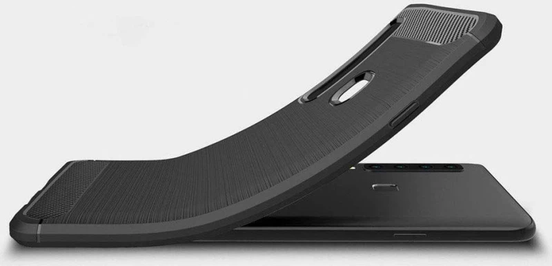 Brushed Carbon Μαύρο (Galaxy A9 2018)