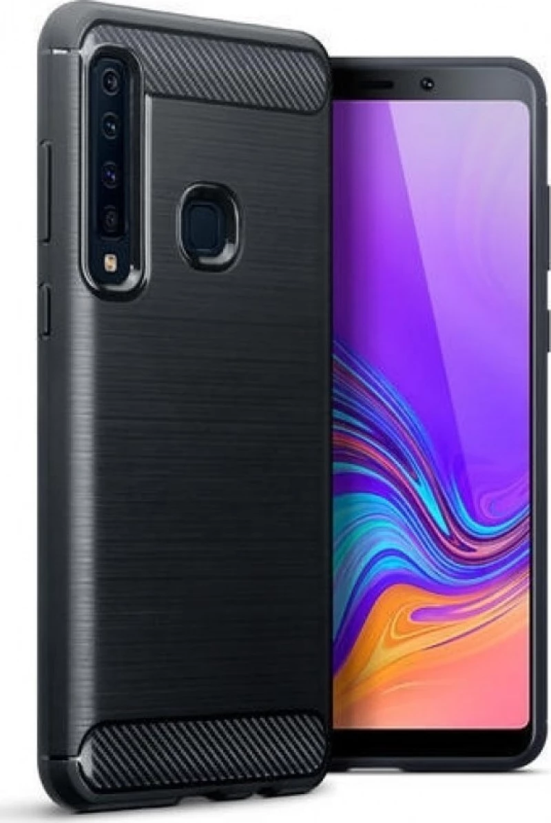 Brushed Carbon Μαύρο (Galaxy A9 2018)