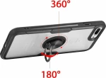 Carbon Clear Ring Back Cover Μαύρο (iPhone 6/6s)