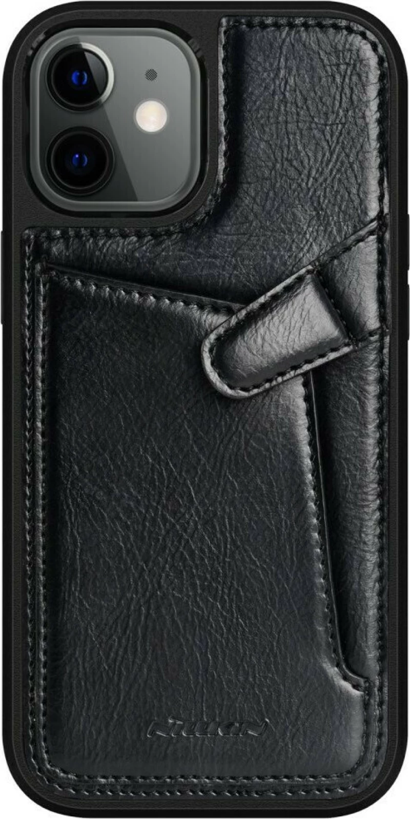 Nillkin Aoge Back Cover Δερμάτινο Μαύρο (iPhone 12 mini)