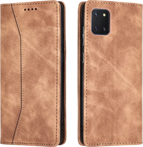 Bodycell PU Leather Book Καφέ (Galaxy Note 10 Lite)