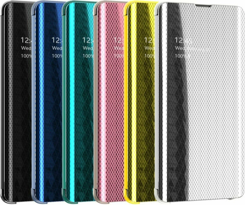 Clear View Book Ασημί (Galaxy S10e)