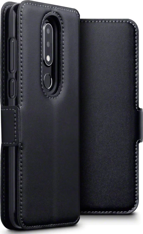 Terrapin Low Profile Wallet Δερμάτινο Μαύρο (Nokia 6.1 Plus)