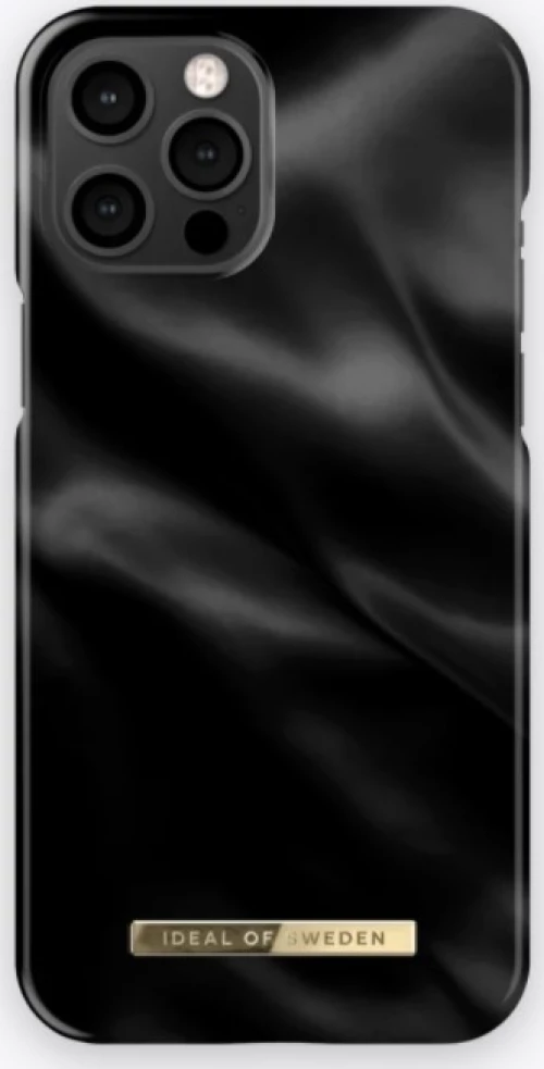 iDeal Of Sweden Back Cover Σιλικόνης Black Satin (iPhone 12 / 12 Pro)
