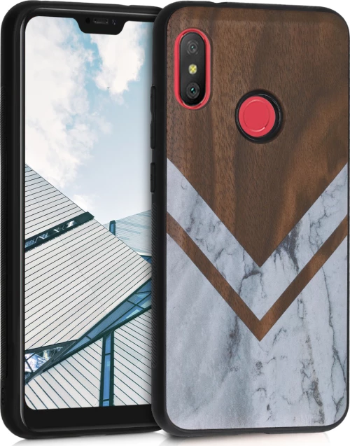 KWmobile Wood and Marble Back Cover Πολύχρωμο (Xiaomi Mi A2 Lite)
