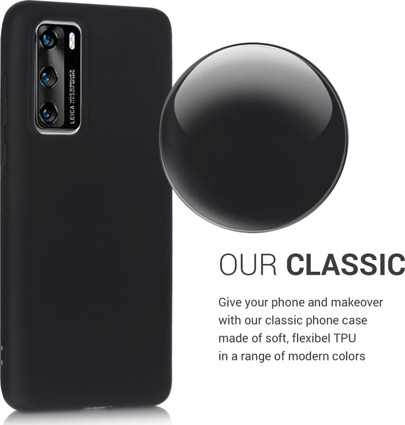 KWmobile Back Cover Μαύρο (Huawei P40)