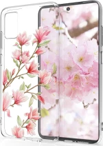 KWmobile Slim Fit Gel Back Cover Σιλικόνης Magnolia / Διάφανο (Galaxy M51)