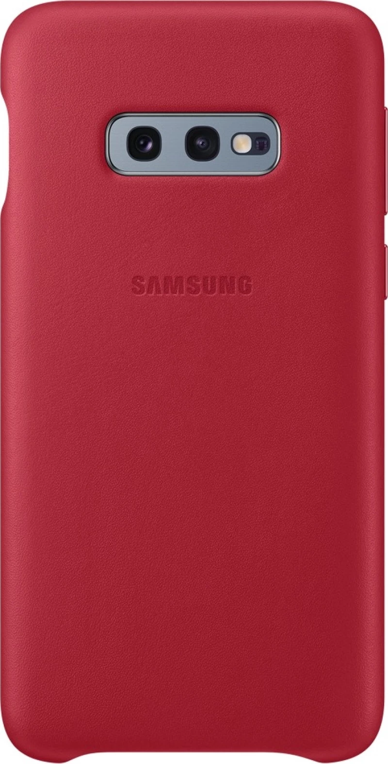 Samsung Leather Back Cover Κόκκινο (Galaxy S10e)