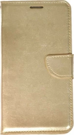 Book Δερματίνης Χρυσό (Huawei Y6 2019)