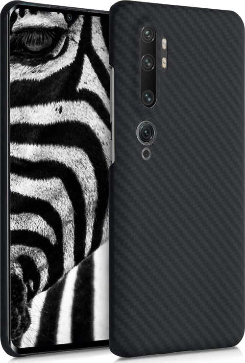 Kalibri Aramid Fiber Back Cover Σιλικόνης Black Matte (Xiaomi Mi Note 10 / Mi Note 10 Pro)