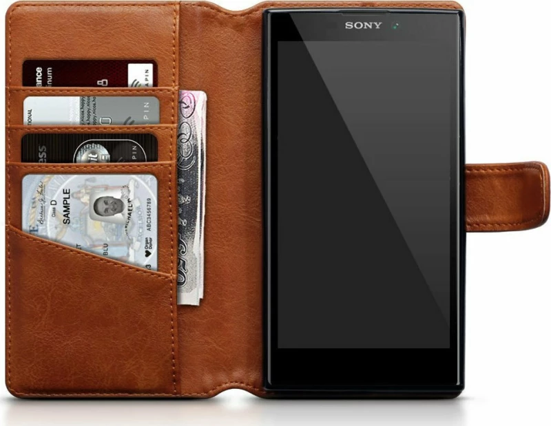 Terrapin Wallet Δερμάτινο Cognac (Xperia L2)