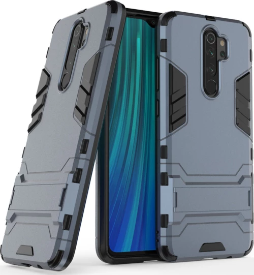 Kickstand Armor Back Cover Μπλε (Redmi Note 8 Pro)