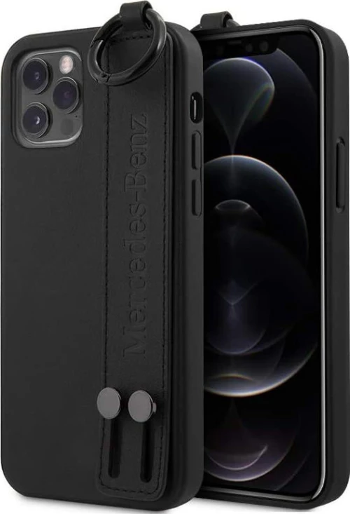 Mercedes-Benz Strap Back Cover Μαύρο (iPhone 12 Pro Max)