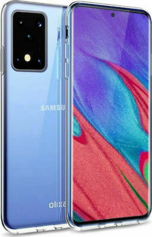 AntiBacterial Back Cover Σιλικόνης Διάφανο (Galaxy S20+)