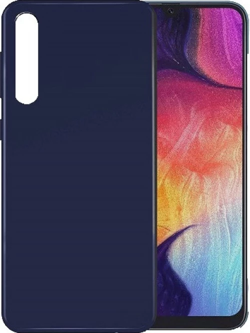 Back Cover Σιλικόνης Navy Μπλε (Galaxy A70)