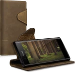 KWmobile Wallet Suede Καφέ (Xperia XA1)