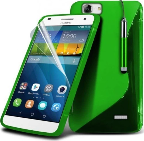 S-line Back Cover Σιλικόνης Πράσινο (Huawei Ascend G7)