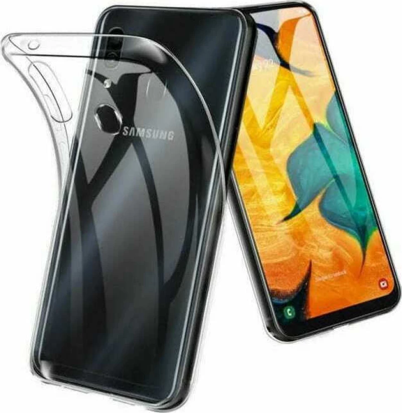 Back Cover Σιλικόνης Διάφανο (Galaxy A20s)