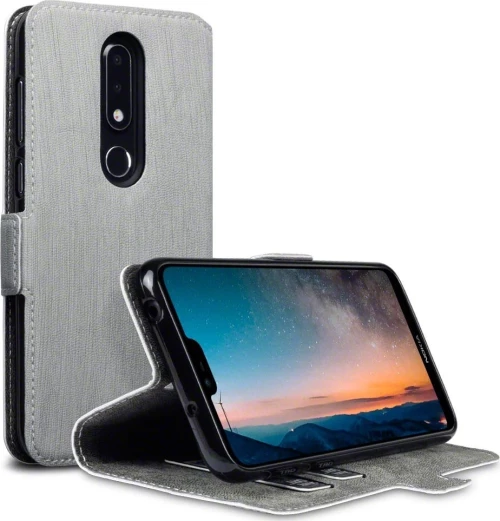 Terrapin Low Profile Wallet Γκρι (Nokia 6.1 Plus)