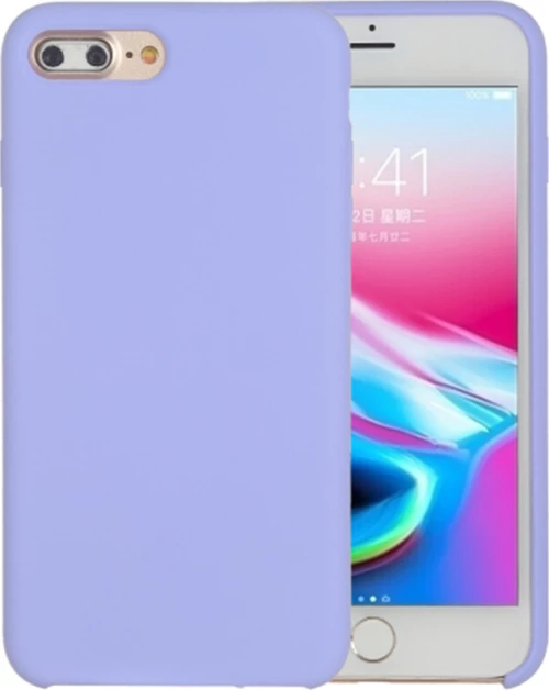 My Colors Liquid Back Cover Σιλικόνης Μωβ Λιλά (iPhone 8/7 Plus)