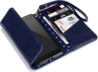 Terrapin Polka Dot Wallet για Microsoft Lumia 650 Blue
