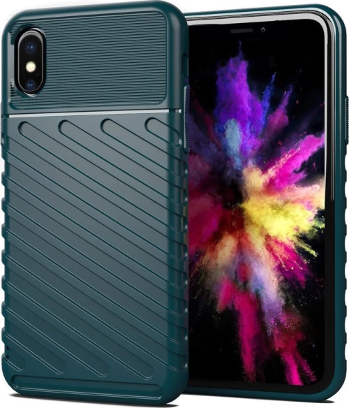 Thunder Series Back Cover Πράσινο (iPhone X / Xs)
