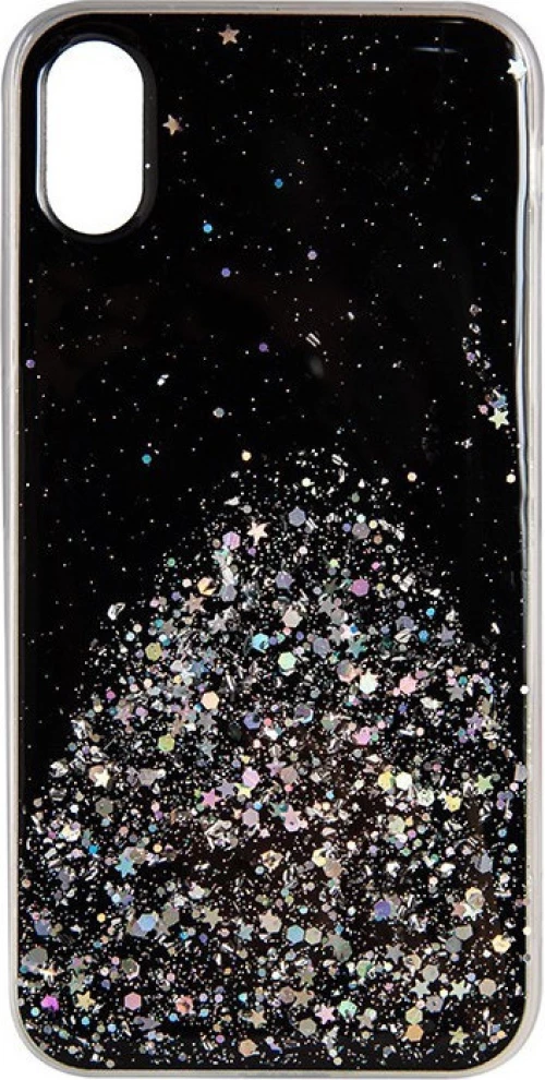 ΘΗΚΗ TPU SILICONE CASE ΓΙΑ IPHONE XR BLACK GLITTER 100.330