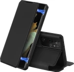 Dux Ducis Skin X Book Συνθετική Μαύρο (Galaxy S21 Ultra 5G)