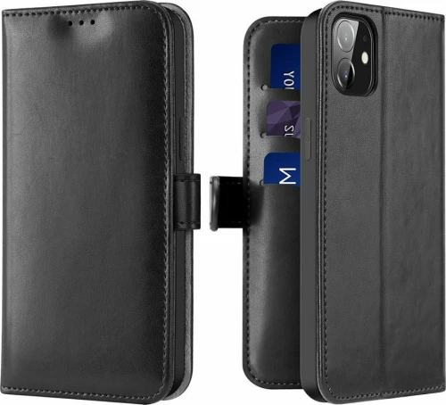 Dux Ducis Kado Wallet Δερματίνης Μαύρο (iPhone 12 / 12 Pro)