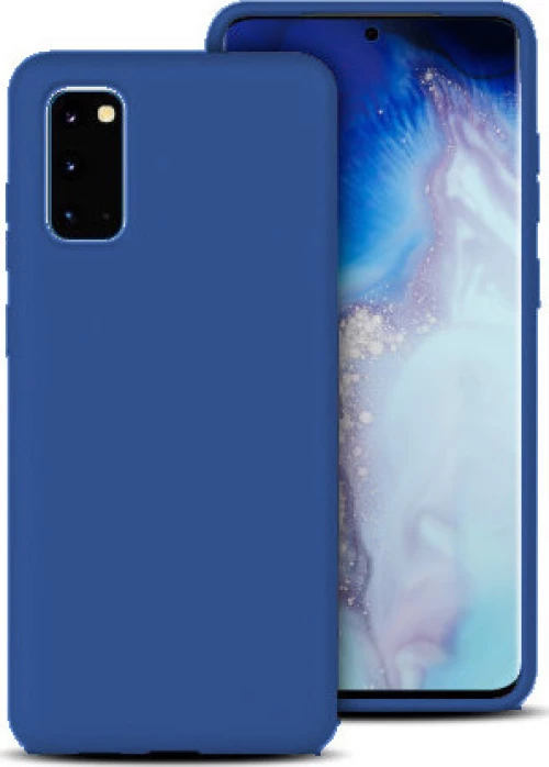 Forcell Ultra Thin Liquid Back Cover Σιλικόνης Μπλε (Galaxy S20)