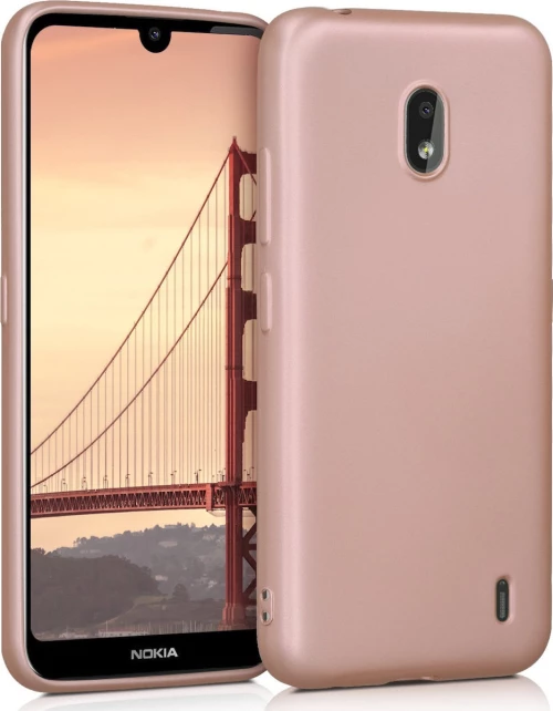 KWmobile Soft Flexible Back Cover Σιλικόνης Metallic Rose Gold (Nokia 2.2)