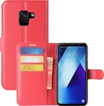 Wallet Δερματίνης Κόκκινο (Galaxy A8+ (2018))