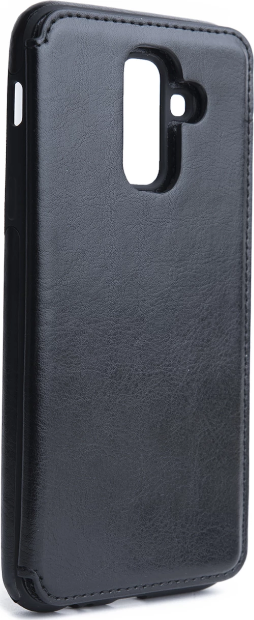 Forcell Flip Wallet Δερματίνης Μαύρο (Galaxy A6+ 2018)