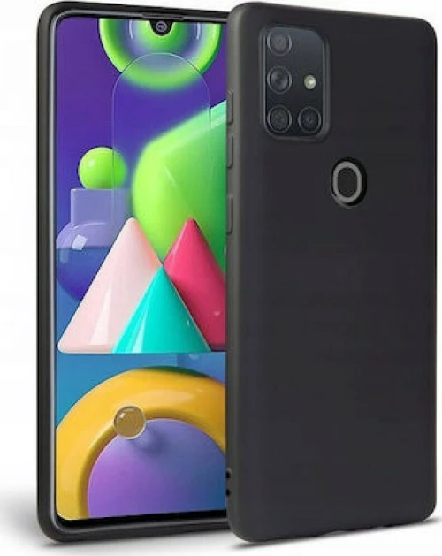 Back Cover Σιλικόνης Μαύρο (Galaxy A21s)