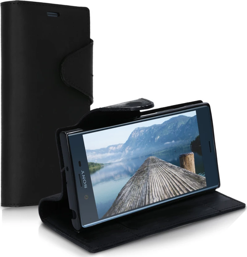 KWmobile Wallet Suede Μαύρο (Xperia XZ/XZs)