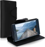 KWmobile Wallet Suede Μαύρο (Xperia XZ/XZs)