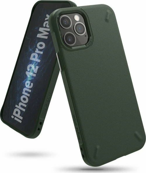 Ringke Onyx Durable TPU Back Cover Συνθετική Πράσινο (iPhone 12 Pro Max)